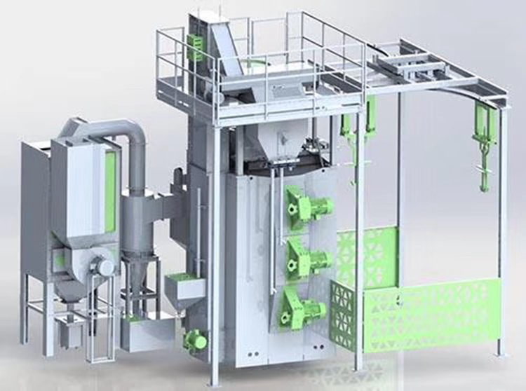 吊鉤式拋丸機(jī)概念圖